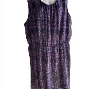 Purple flower print dress 2X Pennington’s NWOT